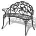 Banc de jardin métal vert Troopa - Photo n°1