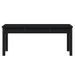 Banc de jardin noir 109x44x45 cm bois massif de pin - Photo n°4