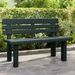 Banc de jardin vert 110x52x71 cm polypropylène - Photo n°1