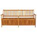 Banc de rangement 170 cm Bois d'acacia solide - Photo n°2