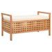 Banc de rangement 93x49x49 cm Bois de noyer massif - Photo n°1