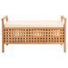 Banc de rangement 93x49x49 cm Bois de noyer massif - Photo n°2