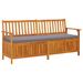 Banc de rangement avec coussin 170 cm Bois d'acacia solide - Photo n°1