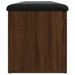 Banc de rangement chêne marron 102x42x45 cm bois d'ingénierie - Photo n°6