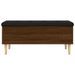 Banc de rangement chêne marron 102x42x46 cm bois d'ingénierie - Photo n°4