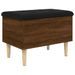 Banc de rangement chêne marron 62x42x46 cm bois d'ingénierie - Photo n°1