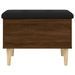 Banc de rangement chêne marron 62x42x46 cm bois d'ingénierie - Photo n°5