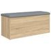 Banc de rangement chêne sonoma 102x42x45 cm bois d'ingénierie - Photo n°7