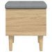 Banc de rangement chêne sonoma 42x42x46 cm bois d'ingénierie - Photo n°5