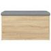 Banc de rangement chêne sonoma 82x42x45 cm bois d'ingénierie - Photo n°5