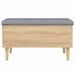 Banc de rangement chêne sonoma 82x42x46 cm bois d'ingénierie - Photo n°5