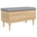 Banc de rangement chêne sonoma 82x42x46 cm bois d'ingénierie - Photo n°7