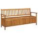 Banc de rangement de jardin 170 cm Bois d'acacia solide - Photo n°1