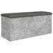 Banc de rangement gris béton 102x42x45 cm bois d'ingénierie - Photo n°1