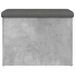 Banc de rangement gris béton 62x42x45 cm bois d'ingénierie - Photo n°5