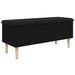 Banc de rangement noir 102x42x46 cm bois d'ingénierie - Photo n°1