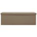 Banc de rangement pliable Cappuccino PVC - Photo n°3