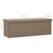 Banc de rangement pliable Cappuccino PVC - Photo n°8