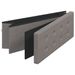 Banc de rangement pliable gris clair faux lin - Photo n°9