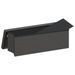 Banc de rangement pliable gris foncé faux lin - Photo n°8