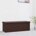 Banc de rangement pliable Marron PVC - Photo n°1