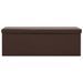 Banc de rangement pliable Marron PVC - Photo n°3