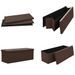 Banc de rangement pliable Marron PVC - Photo n°5