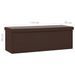 Banc de rangement pliable Marron PVC - Photo n°8