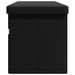 Banc de rangement pliable noir PVC - Photo n°6