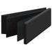 Banc de rangement pliable noir PVC - Photo n°9