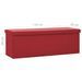 Banc de rangement pliable Rouge bordeaux PVC - Photo n°8