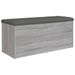 Banc de rangement sonoma gris 102x42x45 cm bois d'ingénierie - Photo n°1