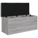 Banc de rangement sonoma gris 102x42x45 cm bois d'ingénierie - Photo n°4