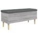 Banc de rangement sonoma gris 102x42x46 cm bois d'ingénierie - Photo n°1