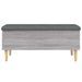 Banc de rangement sonoma gris 102x42x46 cm bois d'ingénierie - Photo n°4