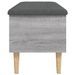 Banc de rangement sonoma gris 102x42x46 cm bois d'ingénierie - Photo n°5