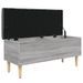 Banc de rangement sonoma gris 102x42x46 cm bois d'ingénierie - Photo n°7