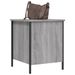 Banc de rangement sonoma gris 40x42,5x50 cm bois d'ingénierie - Photo n°4