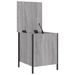 Banc de rangement sonoma gris 40x42,5x50 cm bois d'ingénierie - Photo n°6