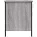 Banc de rangement sonoma gris 40x42,5x50 cm bois d'ingénierie - Photo n°7