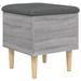 Banc de rangement sonoma gris 42x42x46 cm bois d'ingénierie - Photo n°1