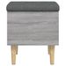 Banc de rangement sonoma gris 42x42x46 cm bois d'ingénierie - Photo n°5