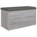 Banc de rangement sonoma gris 82x42x45 cm Bois d'ingénierie - Photo n°1