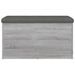 Banc de rangement sonoma gris 82x42x45 cm Bois d'ingénierie - Photo n°5