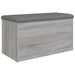 Banc de rangement sonoma gris 82x42x45 cm Bois d'ingénierie - Photo n°7