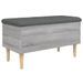 Banc de rangement sonoma gris 82x42x46 cm bois d'ingénierie - Photo n°1