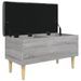 Banc de rangement sonoma gris 82x42x46 cm bois d'ingénierie - Photo n°4