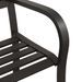 Banc double de jardin 246 cm Noir Acier - Photo n°6