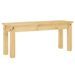 Banc en bois de pin massif Autika 105 cm – Élégance rustique et polyvalence - Photo n°1