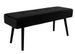 Banc en velours avec pieds acier noir SKIBY - Photo n°1